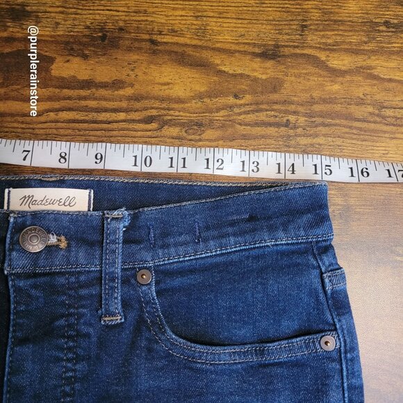 Madewell Jeans 30 Skinny 9" Mid Rise Woodland Wash MA938 Tummy Control Stretch - Picture 8 of 13